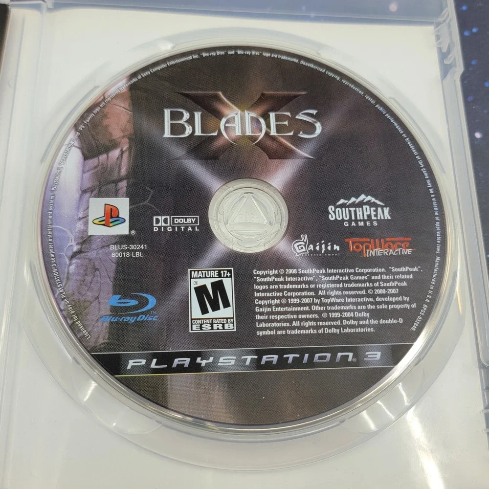 X-Blades Sony PlayStation 3 PS3 Game SouthPeak Games BLUS-30241 Complete CIB